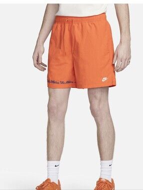 Nike Mens Club Orange Shorts Size XL